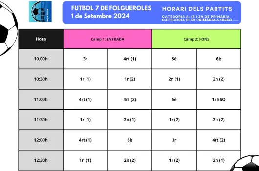 Torneig de Futbol Festa Major 2024